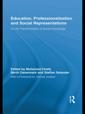 cover image of Education, Professionalization and Social Representations